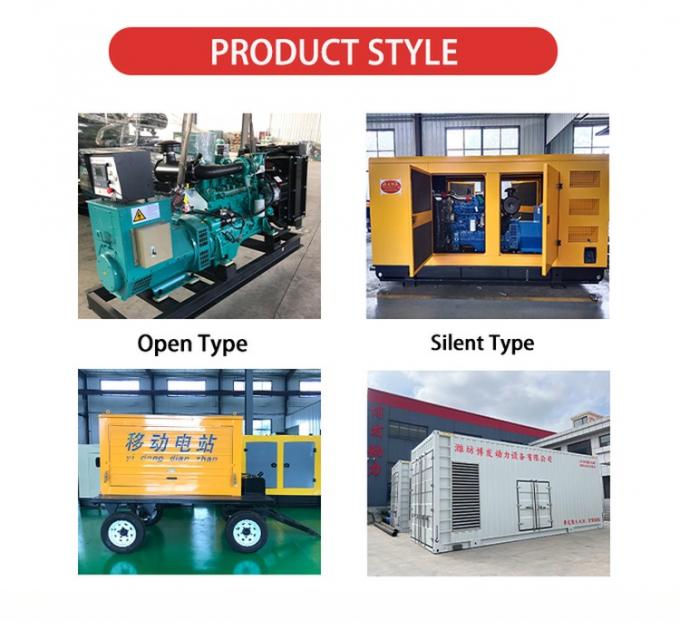 Copper Alternator 25kva 25 kva 20kw 20 kw Silent Open Type Diesel Generator