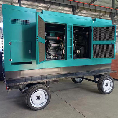 100kva 3 Phase Power Generator Set 60hz 120/240v Diesel Trailer Type With Remote Start And Auto Start Canopy Type